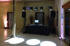 Installation DJ avec portique